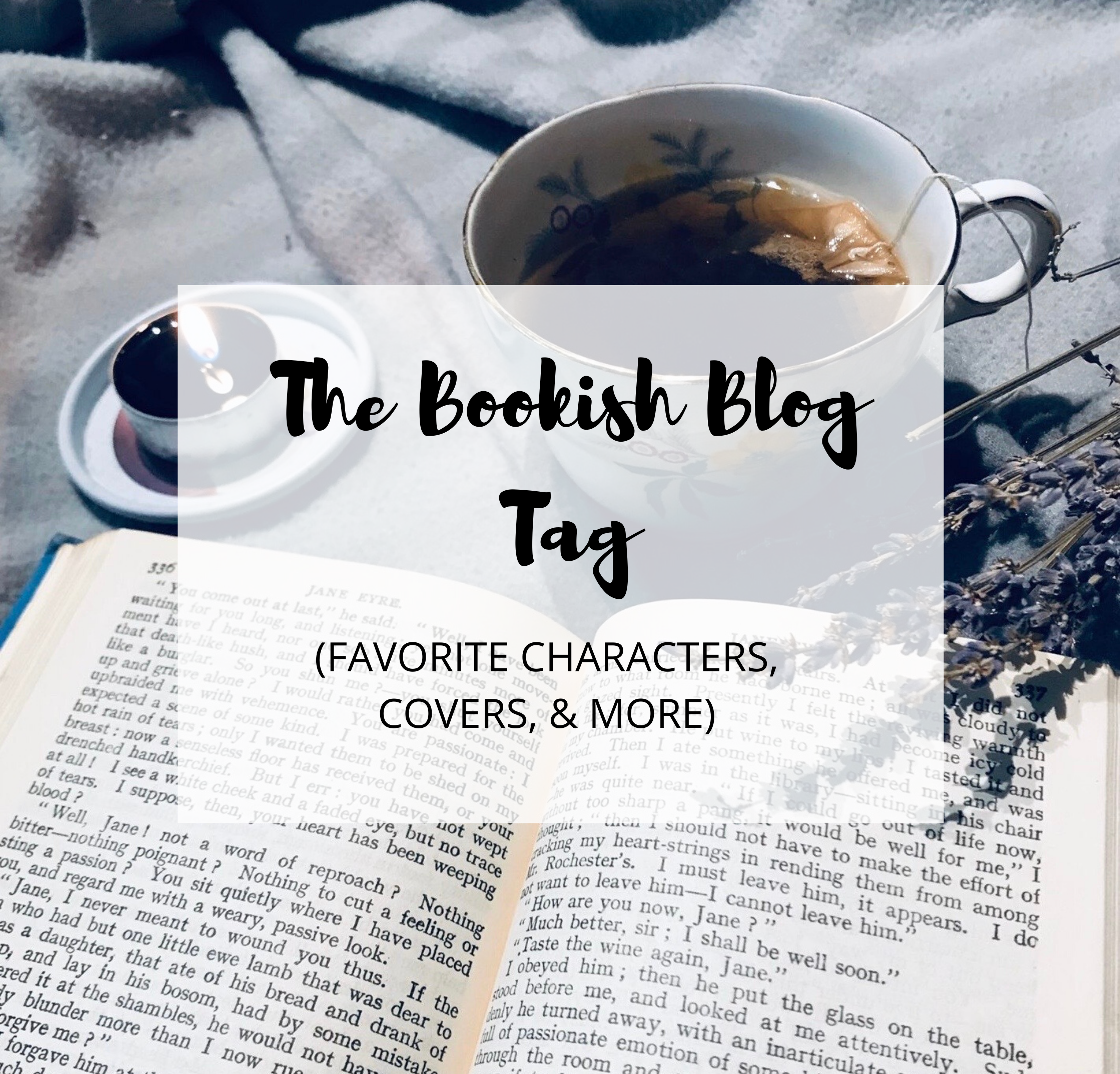 The Bookish Blog Tag (Favorite characters, covers, & more)